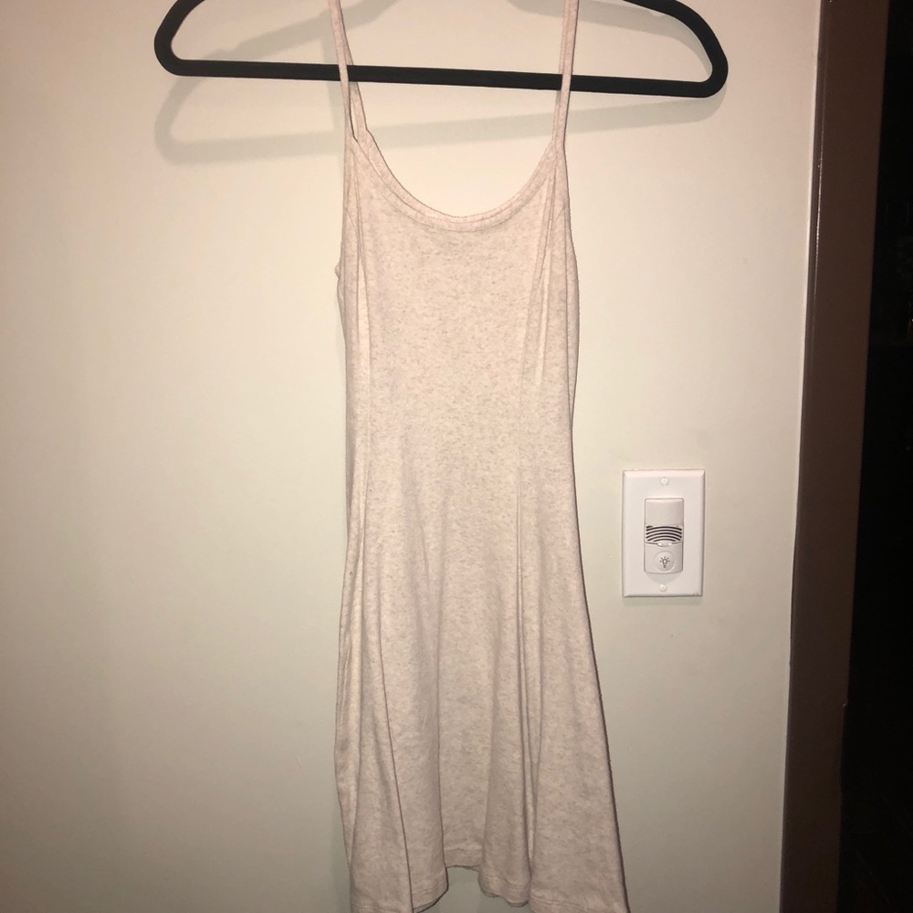 pretty cream tank mini dress